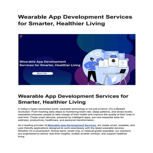 Wearable App Development Services for Smarter, Healthier Living.pdf
