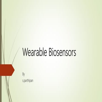 Wearable biosensors