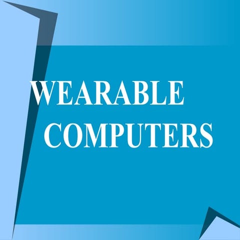 Wearable computers