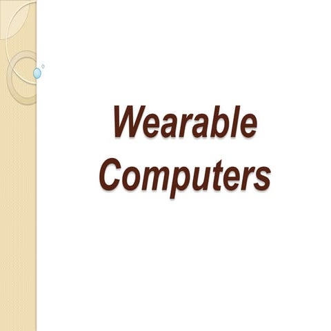Wearable computers