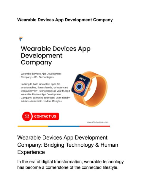 Wearable Devices App Development Company.pdf