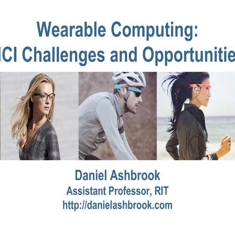 Wearable HCI Talk for U of R