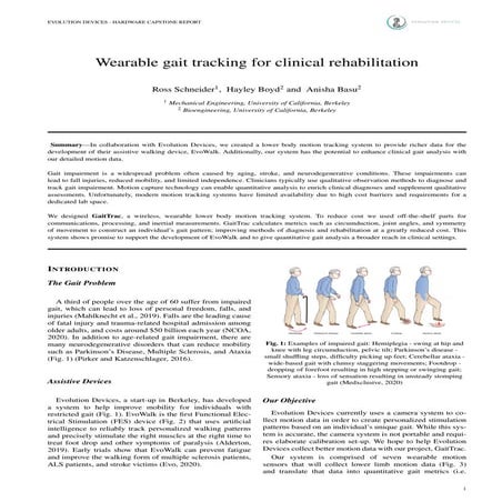 Wearable motion tracking for clinical gait analysis | PDF