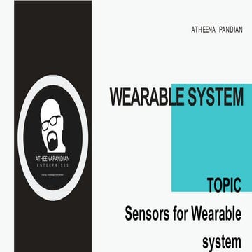 Wearable system   sensors