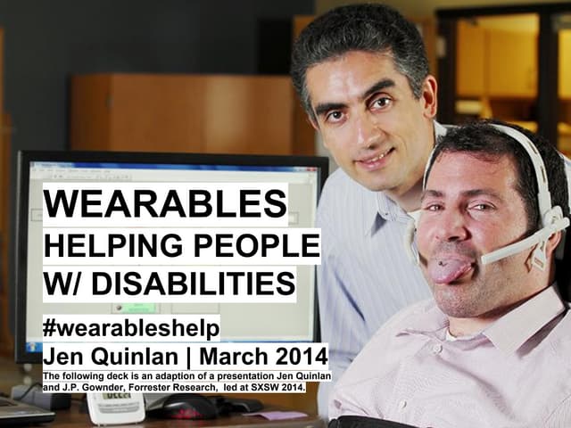 How wearable tech can help people with disabilities