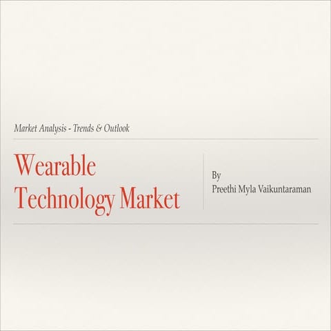 Wearable technology market