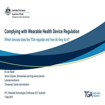 Complying with Wearable Health Device Regulation