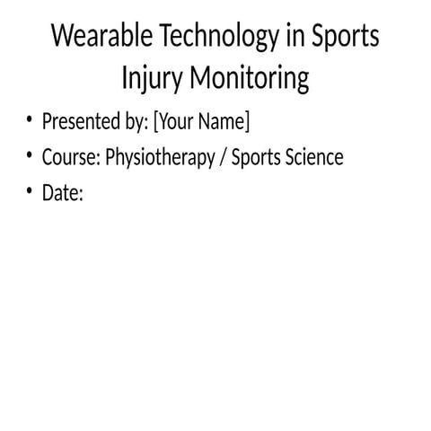 Wearable Technology in Sports: Enhancing Injury Prevention and ...