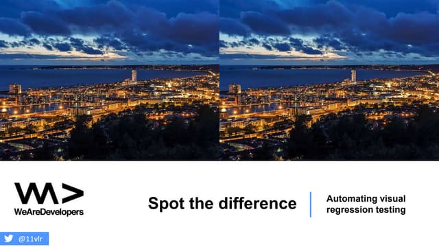 Spot the difference - automating visual regression testing