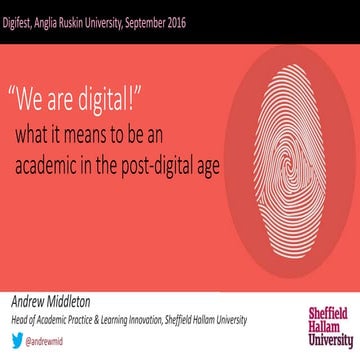 We are digital!