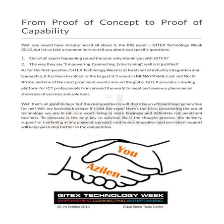 We are taking gitex personally.