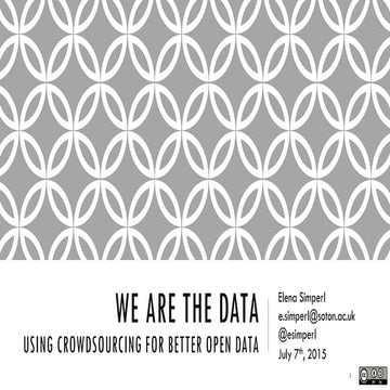 We are the data