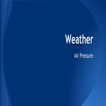 Weather - Air Pressure