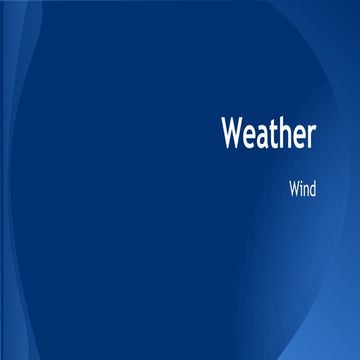 Weather - Wind