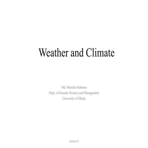 Weather and climate | PPTX