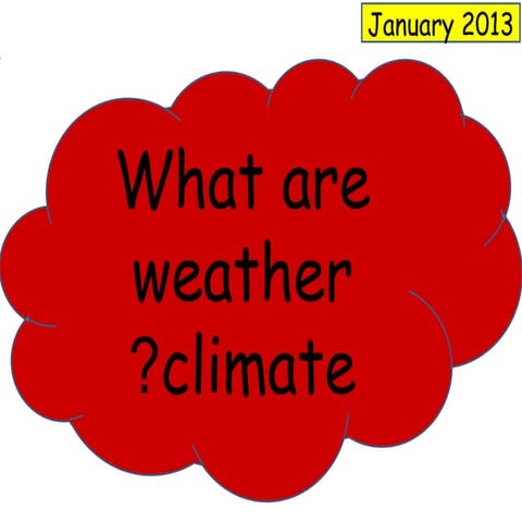 Weather and climate