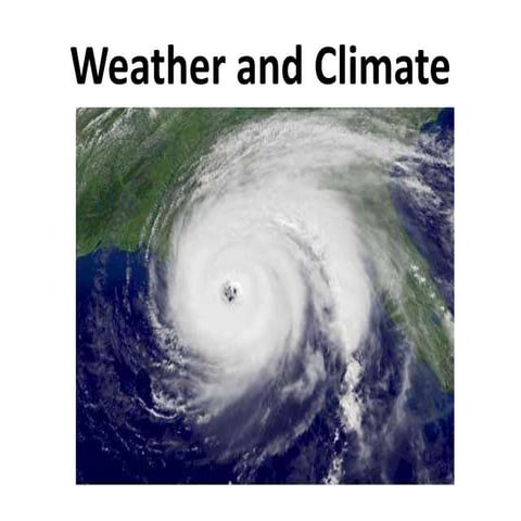 Weather and climate