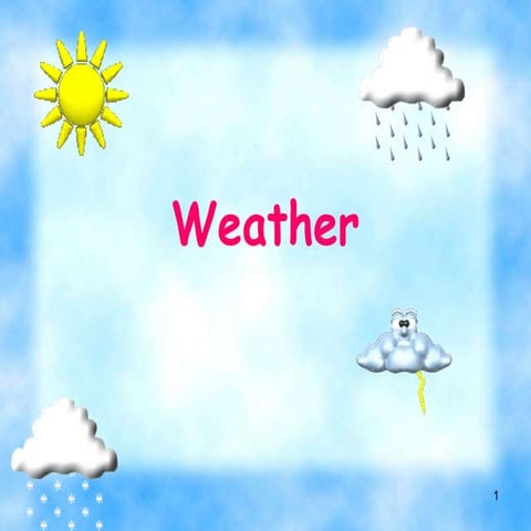 Weather English sperimentazione