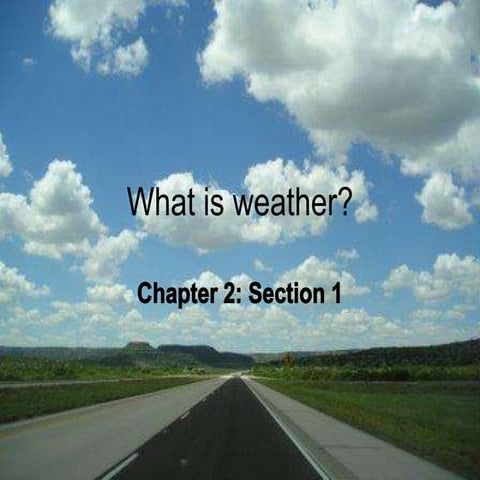 Weather Factors and Instruments
