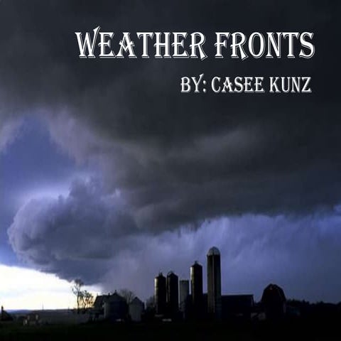 Weather fronts