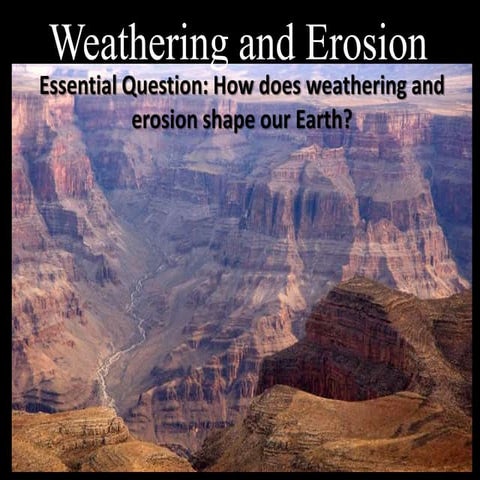 Weathering and Erosion Powerpoint Presentation
