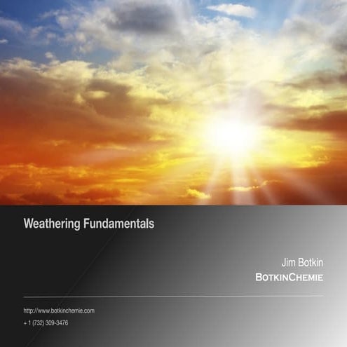 Plastic Weathering Fundamentals