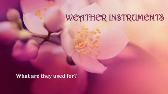 Weather instruments | PPT
