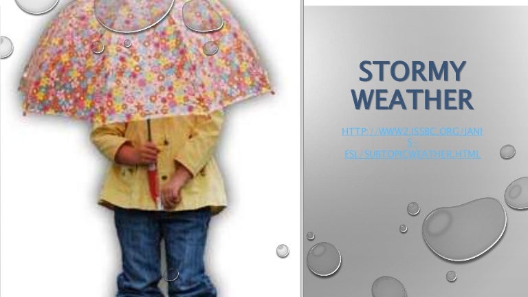 Stormy Weather Worksheets And Stories