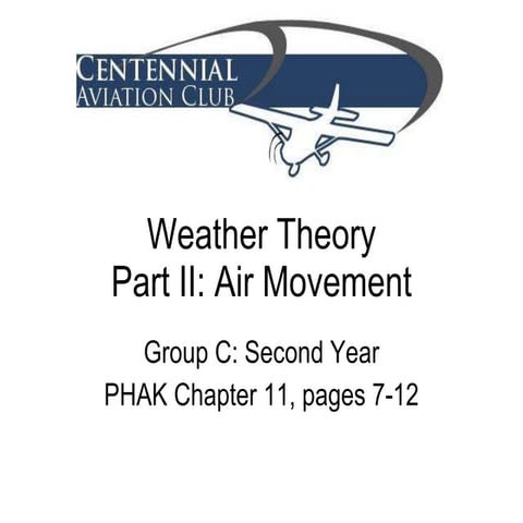 Weather Theory Part II (Group C)