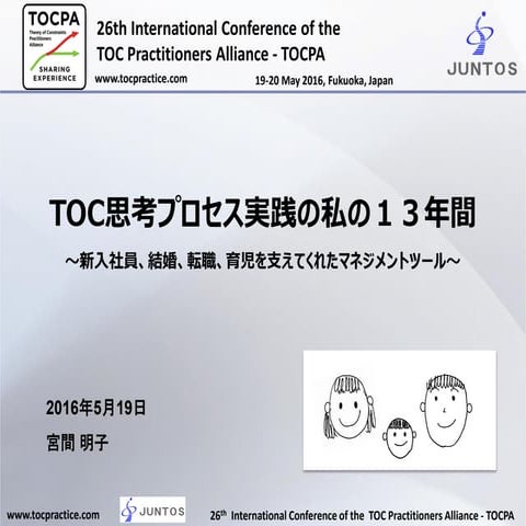 TOC思考プロセス実践の私の１３年間 