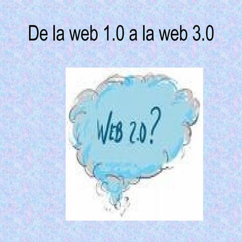 De la Web 1.0 a la Web 3.0