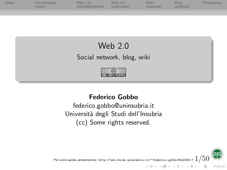 Web 2.0, social network, blog, wiki