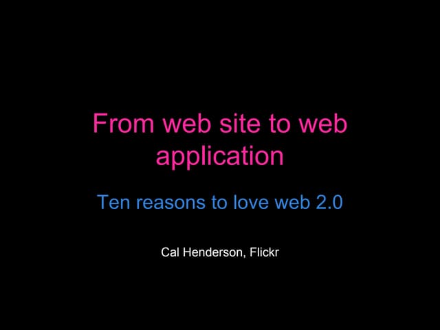 Web 2.0 Summit Flickr