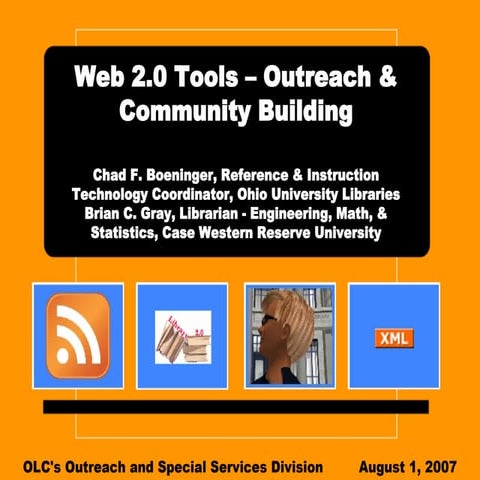 Web 2.0 Tools - Outreach & Community Building