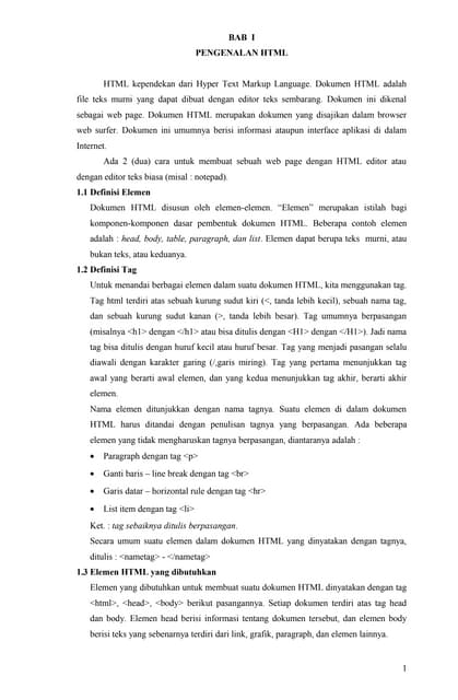 Web diktat html