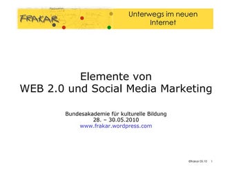 Web 2.0 und Social Media Marketing