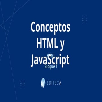 PROGRAMACION paginas WEB HTML y JAVASCRIPT | PPTX
