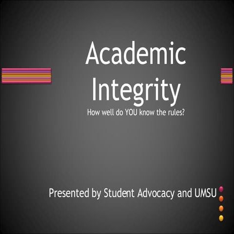 Web Academic Integrity Quiz Show