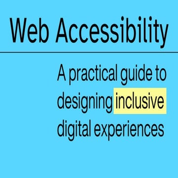 Digital accessibility 101 | PDF