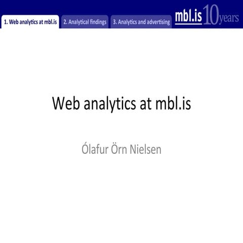 Web Analytics at mbl.is