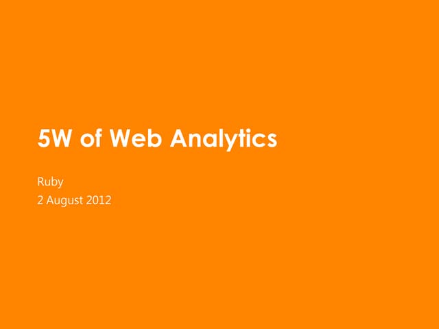 Web Analytics 2.0 的新世界