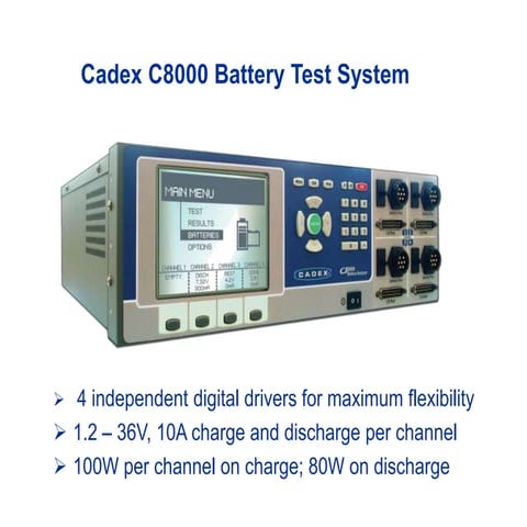 Cadex Electronics C8000 Advanced Battery Testing System