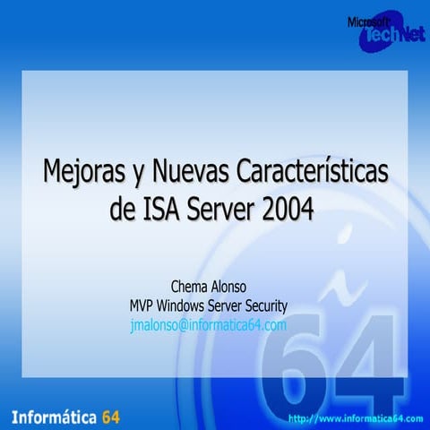 Web Cast  I S A  Server 2004 3  Noviembre