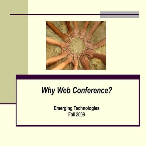 An Introduction To Web Conferencing | PPTX