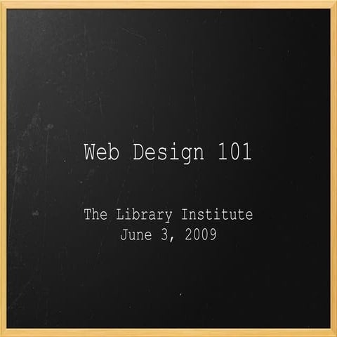 Web Design 101
