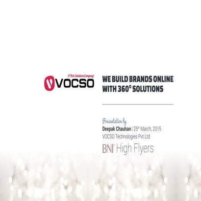 Web Design Company - BNI 8 Minutes Presentation by Deepak Chauhan, High Flyers 