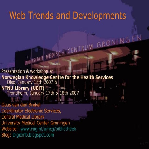 Web Developments & Trends