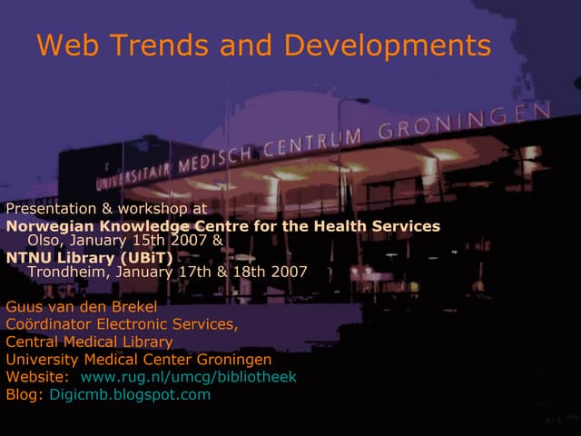 Web Developments & Trends