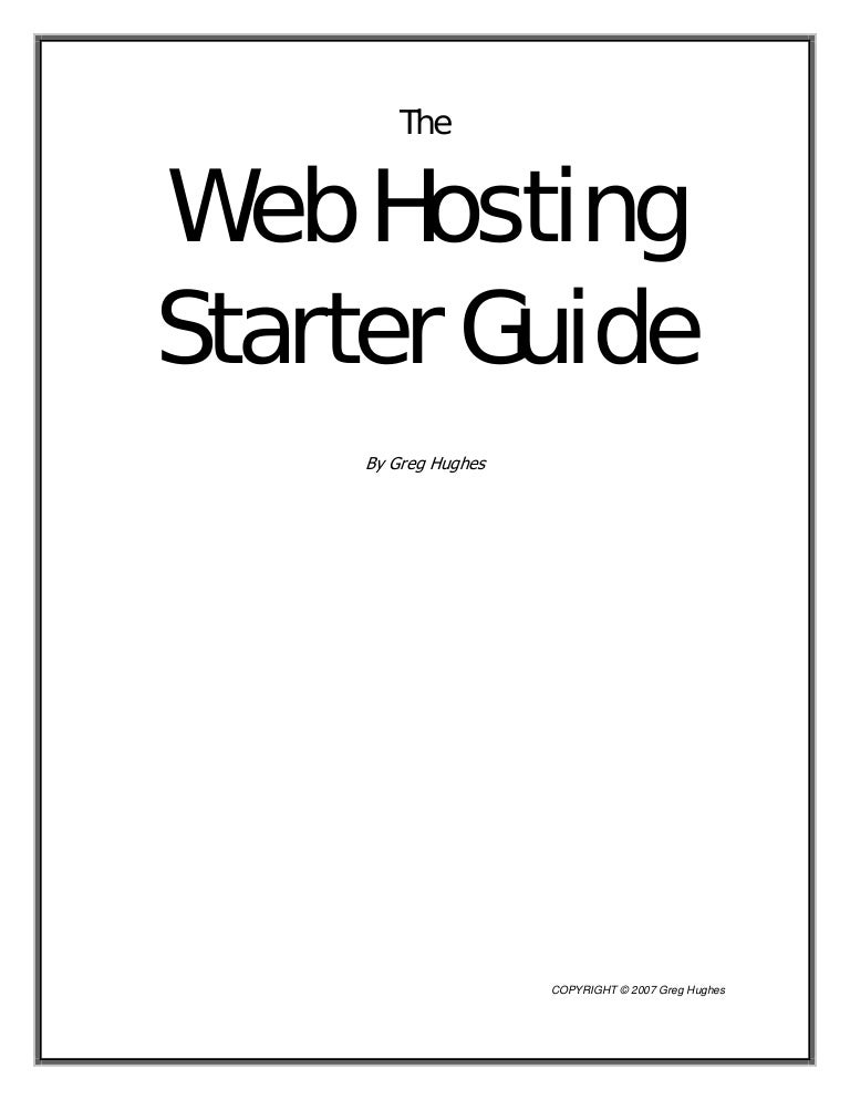 Web Hosting Starter Guide Images, Photos, Reviews