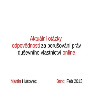 Auktuálne otázky zodpovednosti za p...